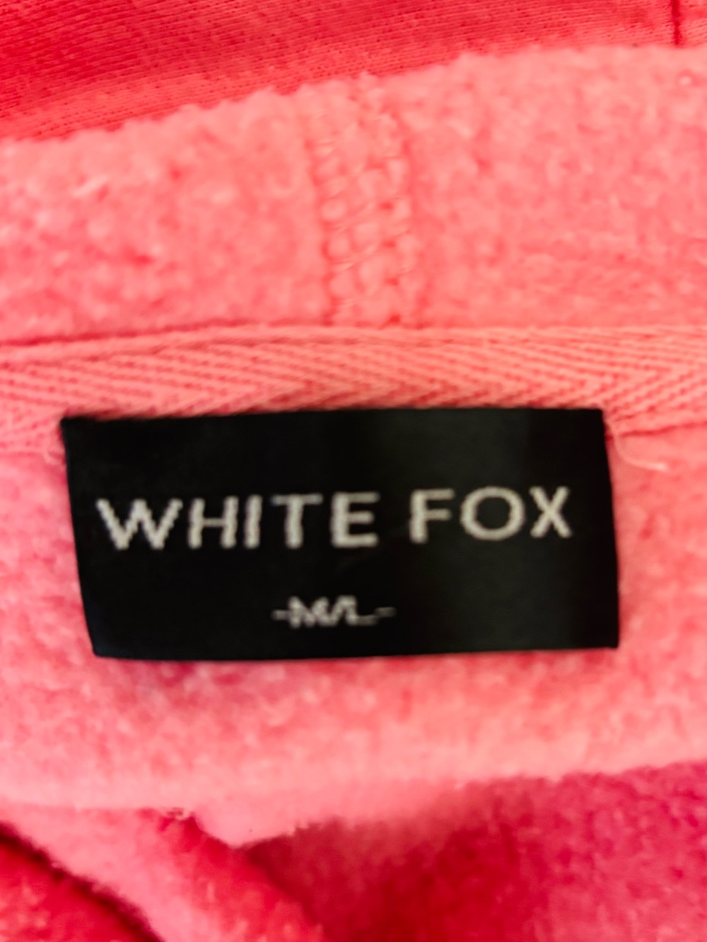 White Fox Pink Coral Archive 6.0 Hoodie. Size M/L - Picture 5 of 6